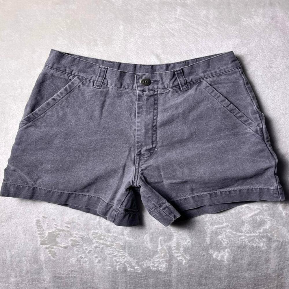 VTG Patagonia Stand Up Shorts 5" Men's 28 Faded Gray Cotton Canvas Outdoor GORP